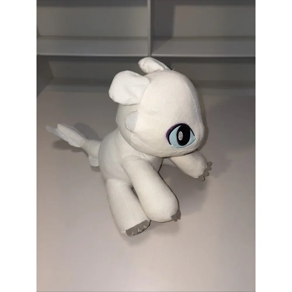 Build a Bear How to Train Your Dragon White Light Fury Plush Doll Toy LightFury